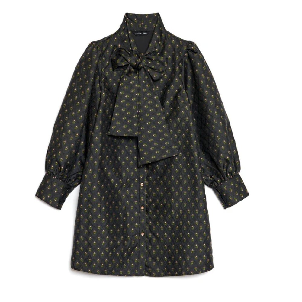 Sister Jane - Ballad Jacquard Bow Dress - Never Worn (without tags) - L+